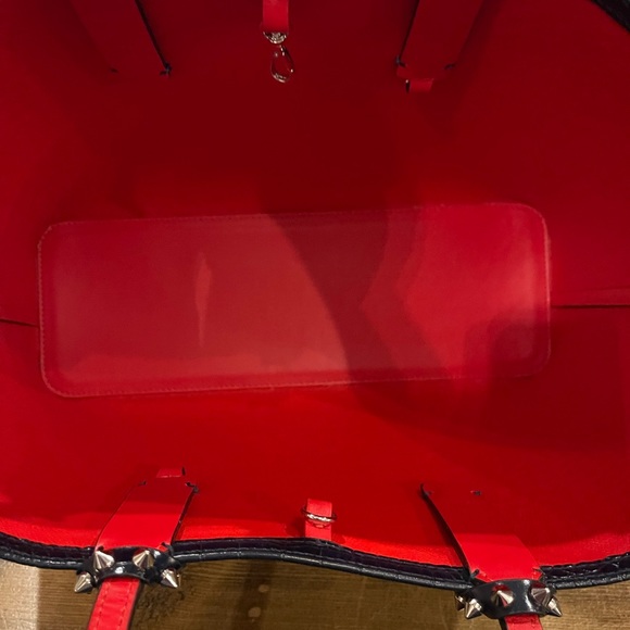 Navy Blue Christian Louboutin Cabata Small - Picture 6 of 6